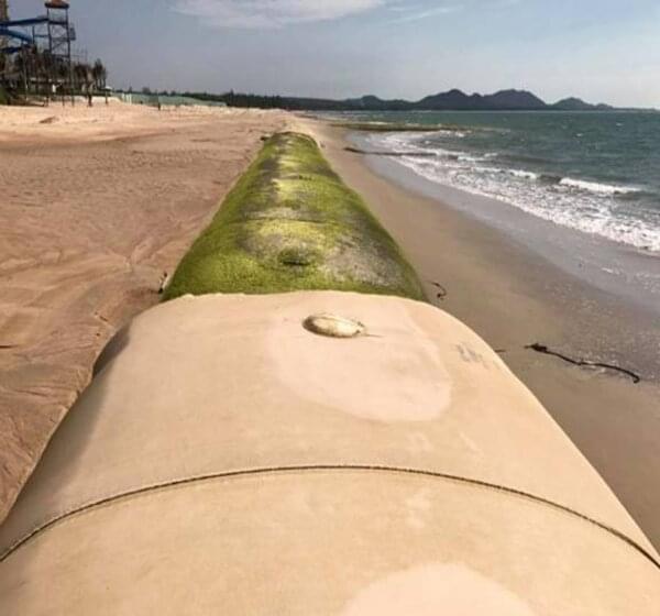 Ống địa kỹ thuật mang lại hiệu quả cao trong phòng chống sạt lở